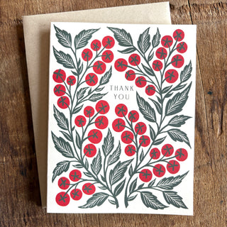 "Thank You," Greeting Card