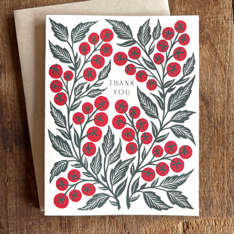 "Thank You," Greeting Card