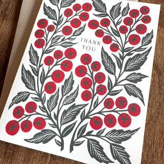 "Thank You," Greeting Card