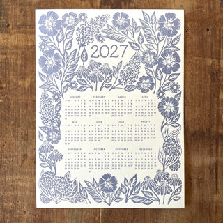 2027 Letterpress Calendar