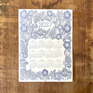 2027 Letterpress Calendar