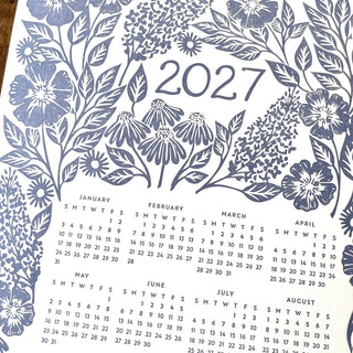 2027 Letterpress Calendar
