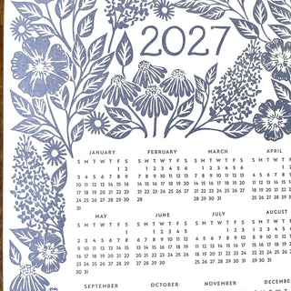 2027 Letterpress Calendar