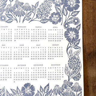 2027 Letterpress Calendar