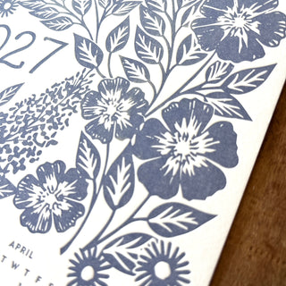 2027 Letterpress Calendar