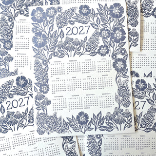 2027 Letterpress Calendar