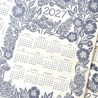 2027 Letterpress Calendar