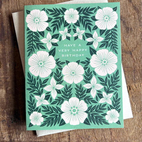 "Have A Very Happy Birthday," Greeting Card