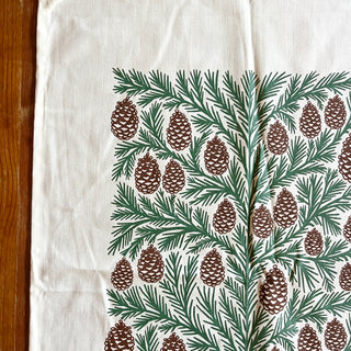 Pinecones Tea Towel