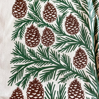 Pinecones Tea Towel