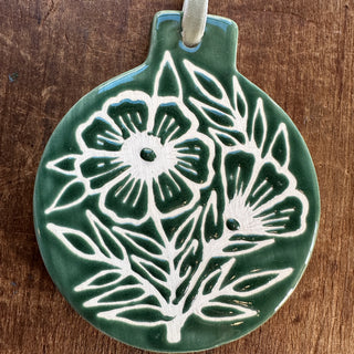 Hand-Painted Ceramic Ornament - No. 1000