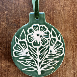 Hand-Painted Ceramic Ornament - No. 1003