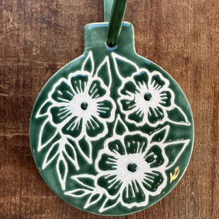 Hand-Painted Ceramic Ornament - No. 1006