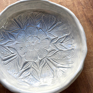 SECONDS : Block Printed Bowl - No. 4020