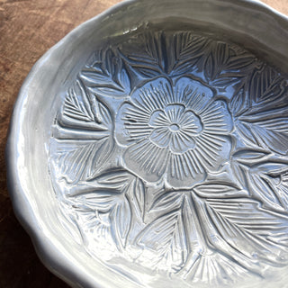 SECONDS : Block Printed Bowl - No. 4020