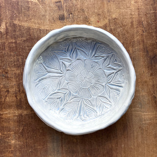 SECONDS : Block Printed Bowl - No. 4020