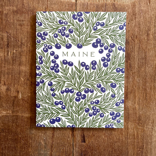 "Maine" Blueberries Greeting Card