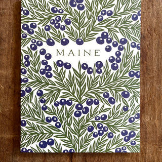 "Maine" Blueberries Greeting Card