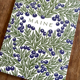 "Maine" Blueberries Greeting Card