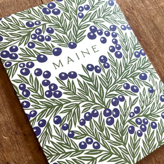 "Maine" Blueberries Greeting Card