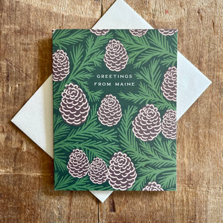 "Greetings From Maine," Greeting Card