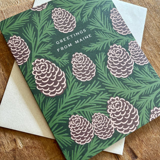 "Greetings From Maine," Greeting Card