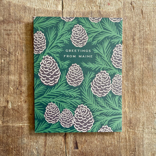 "Greetings From Maine," Greeting Card