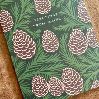 "Greetings From Maine," Greeting Card