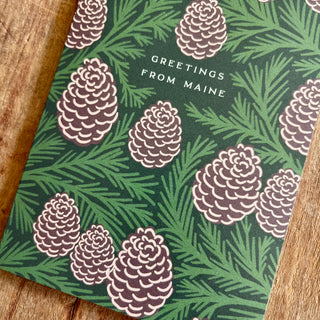 "Greetings From Maine," Greeting Card