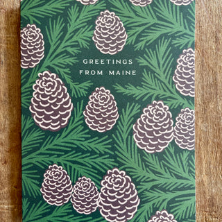 "Greetings From Maine," Greeting Card