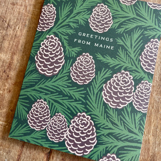 "Greetings From Maine," Greeting Card