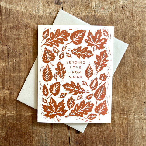 "Sending Love From Maine," Greeting Card