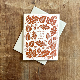 "Sending Love From Maine," Greeting Card