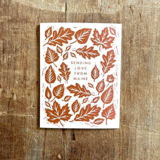 "Sending Love From Maine," Greeting Card