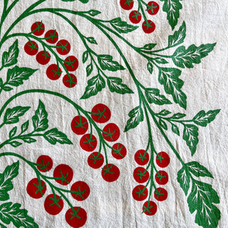 Cherry Tomatoes Tea Towel