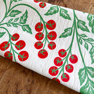 Cherry Tomatoes Tea Towel
