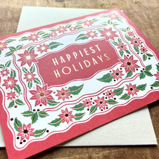 "Happiest Holidays," Holiday Card