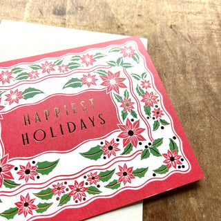 "Happiest Holidays," Holiday Card