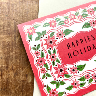 "Happiest Holidays," Holiday Card