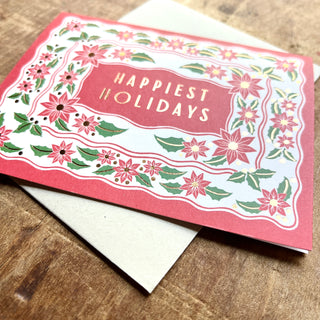 "Happiest Holidays," Holiday Card