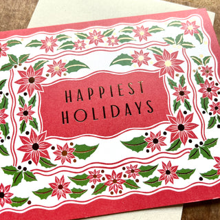 "Happiest Holidays," Holiday Card