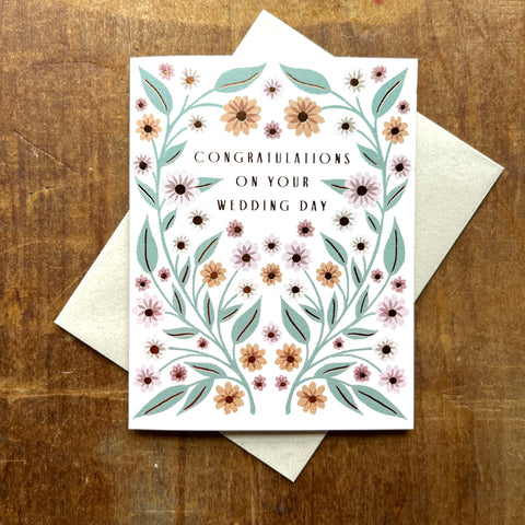 "Congratulations on Your Wedding Day," Greeting Card