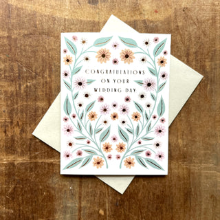 "Congratulations on Your Wedding Day," Greeting Card