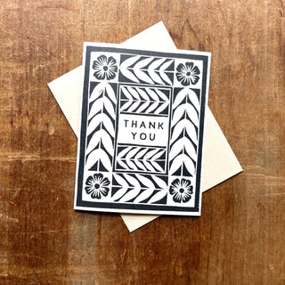 "Thank You," Greeting Card