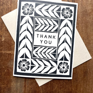 "Thank You," Greeting Card