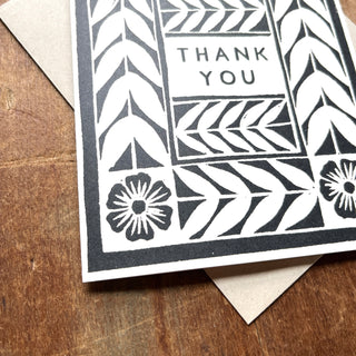 "Thank You," Greeting Card