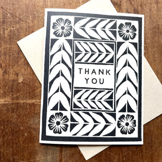 "Thank You," Greeting Card