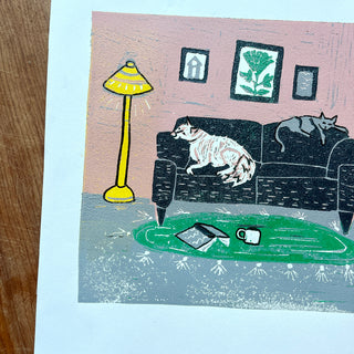 Violet's Test Reduction Print : Living Room Scene No. 2