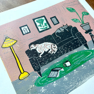 Violet's Test Reduction Print : Living Room Scene No. 2