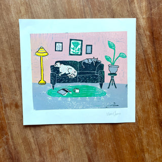 Violet's Test Reduction Print : Living Room Scene No. 3